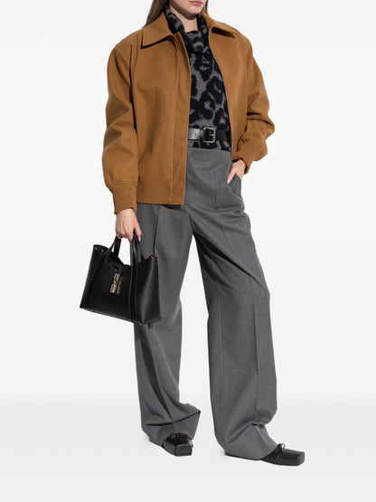 Stella McCartney Leopard-Print Wool Jumper Black