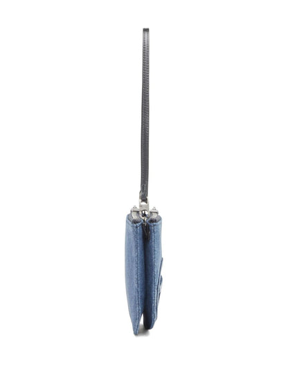 Diesel 1DR Twin Denim Shoulder Bag Clear Blue