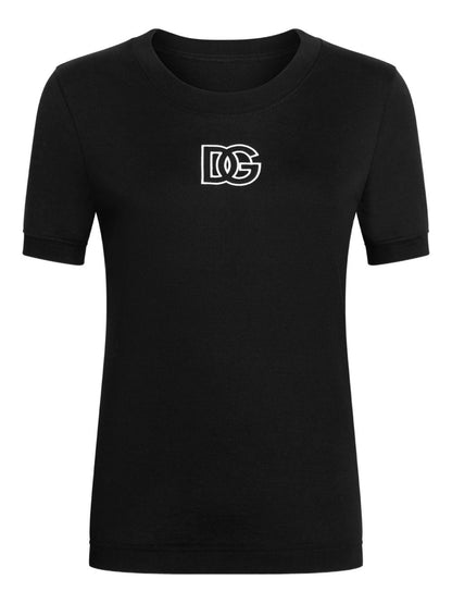 Dolce &amp; Gabbana DG Logo Cotton T-Shirt Black