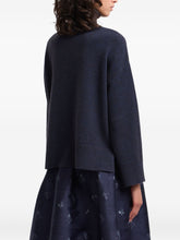Emporio Armani Roll-Neck Ribbed Wool-Blend Sweater Blue