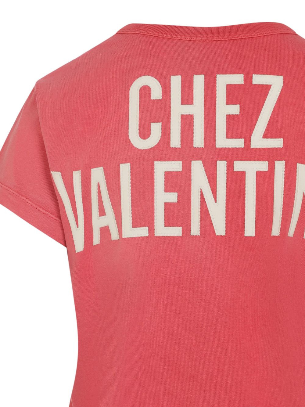 Valentino Light Printed Cotton T-Shirt Red