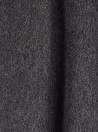 Brunello Cucinelli Virgin Wool Grey Shirt with Horn Buttons and Long Sleeves Grey