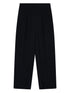 Emporio Armani High-Waist Pleated Straight-Leg Trousers Black