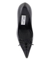 Jimmy Choo Scarlett 95 Leather Stiletto Pumps Black Black