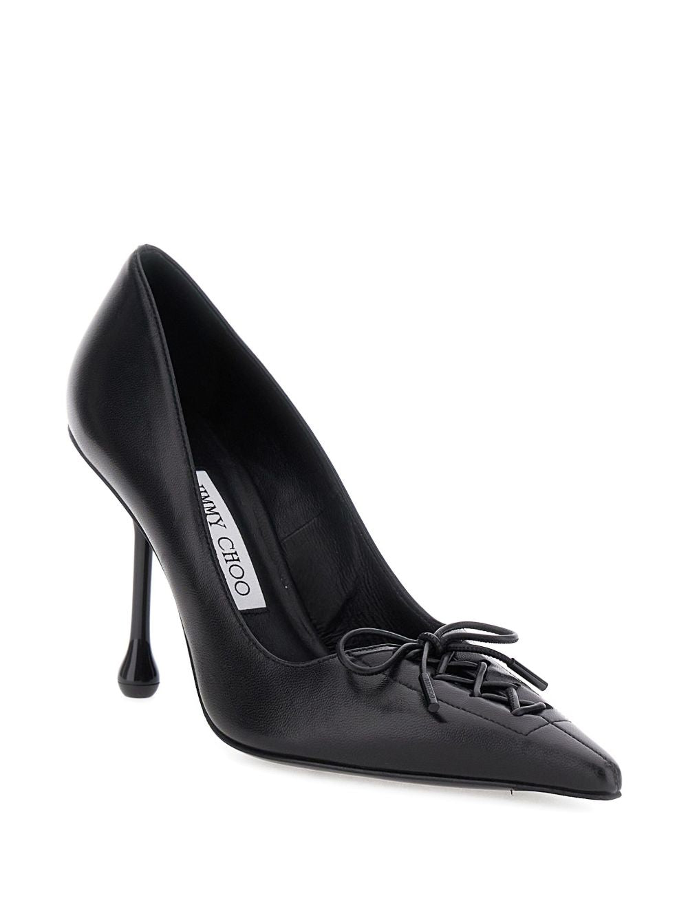 Jimmy Choo Scarlett 95 Leather Stiletto Pumps Black Black