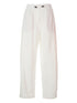 Brunello Cucinelli Elasticated Waistband Cotton Trousers White