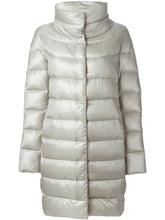 Herno Dora Long Padded Down Coat Light Grey
