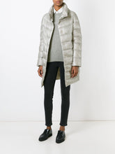Herno Dora Long Padded Down Coat Light Grey