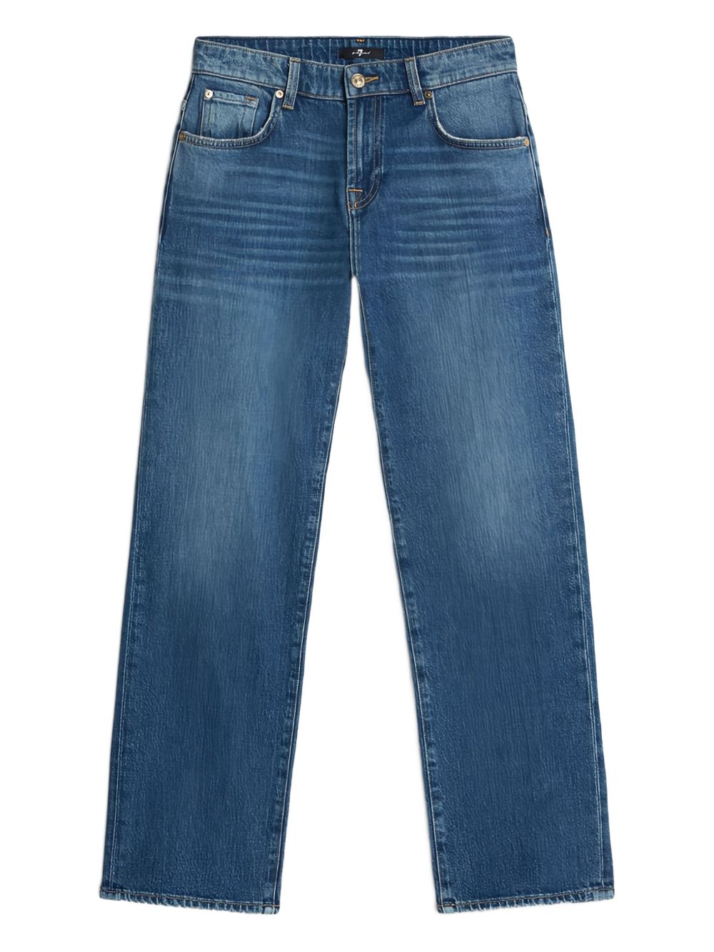 Seven Calie Straight-Leg Blue Denim Jeans Blue