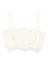 Zimmermann Cropped Embroidered Floral Top Ivory