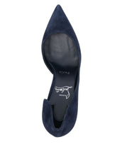 Christian Louboutin Iriza Pointed-Toe Suede Pumps Blue
