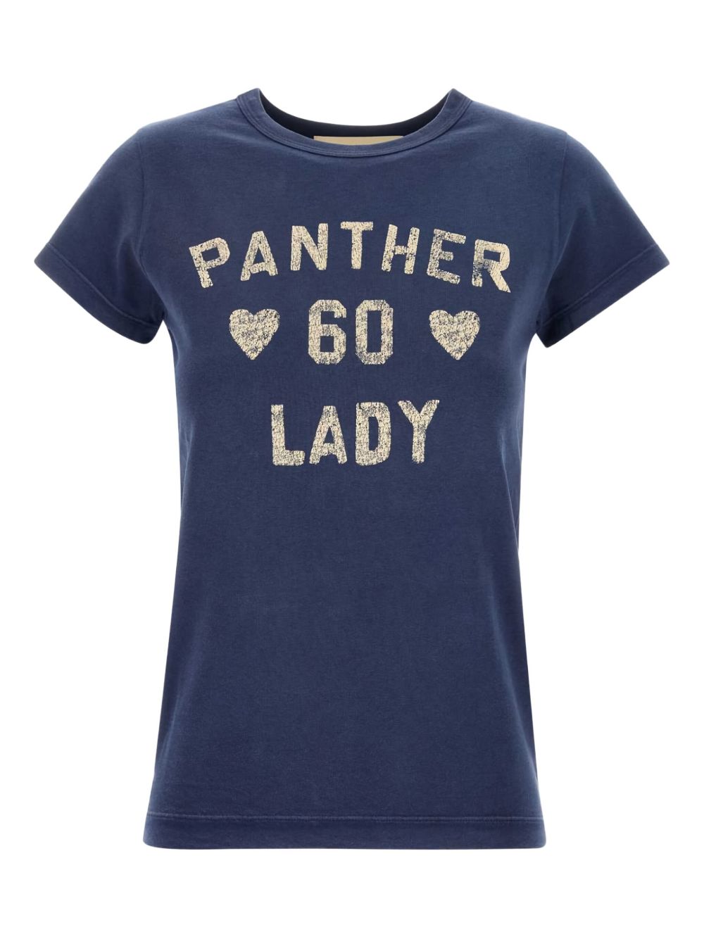 Valentino Graphic-Lettering Cotton T-Shirt Blue