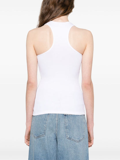 Stella McCartney Racerback White Slippery When Wet Tank Top White