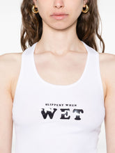 Stella McCartney Racerback White Slippery When Wet Tank Top White