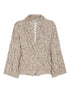 Brunello Cucinelli Open-Front Chunky Knit Wool-Cashmere Cardigan Beige Beige