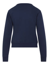 Valentino Cotton Embroidered Crew-Neck Sweater Blue