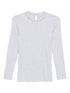 Brunello Cucinelli Grey Ribbed Cotton Crewneck Sweater with Back Keyhole grey