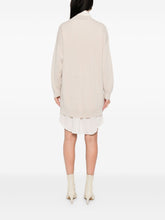 Brunello Cucinelli Ribbed-Knit Cashmere Mini Dress Beige beige