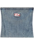 Diesel Silk-Blend Fitted Top in Blue Blue