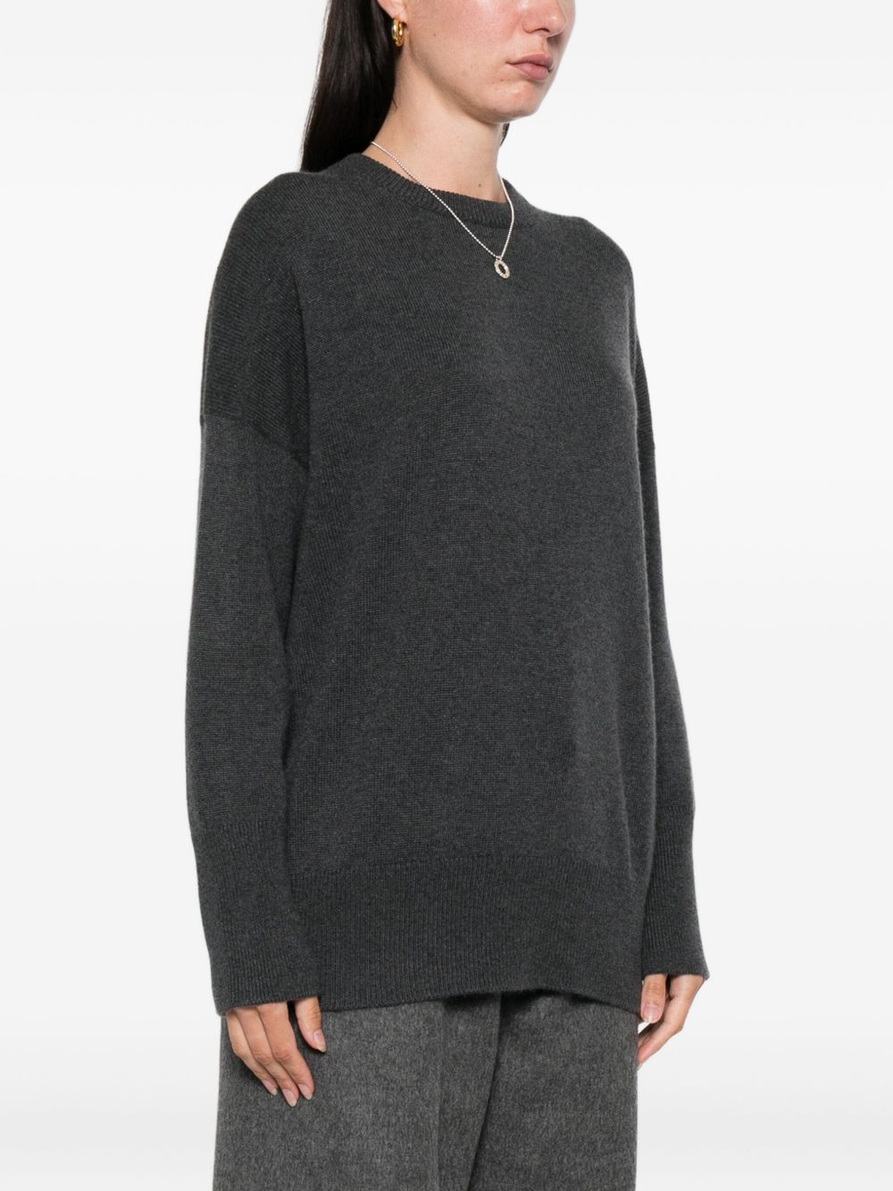 Brunello Cucinelli Cashmere Crewneck Sweater Black Black