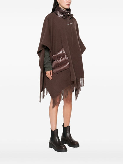 Herno Quilted Drawstring High-Neck Jacket Brown brown