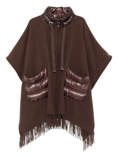 Herno Quilted Drawstring High-Neck Jacket Brown brown