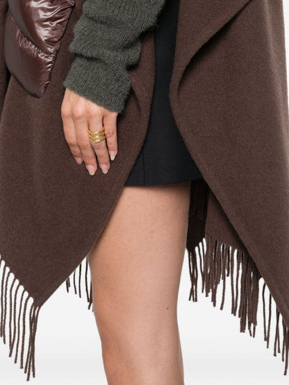 Herno Quilted Drawstring High-Neck Jacket Brown brown