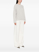 Brunello Cucinelli Ribbed Knit Grey Crewneck Sweater Grey