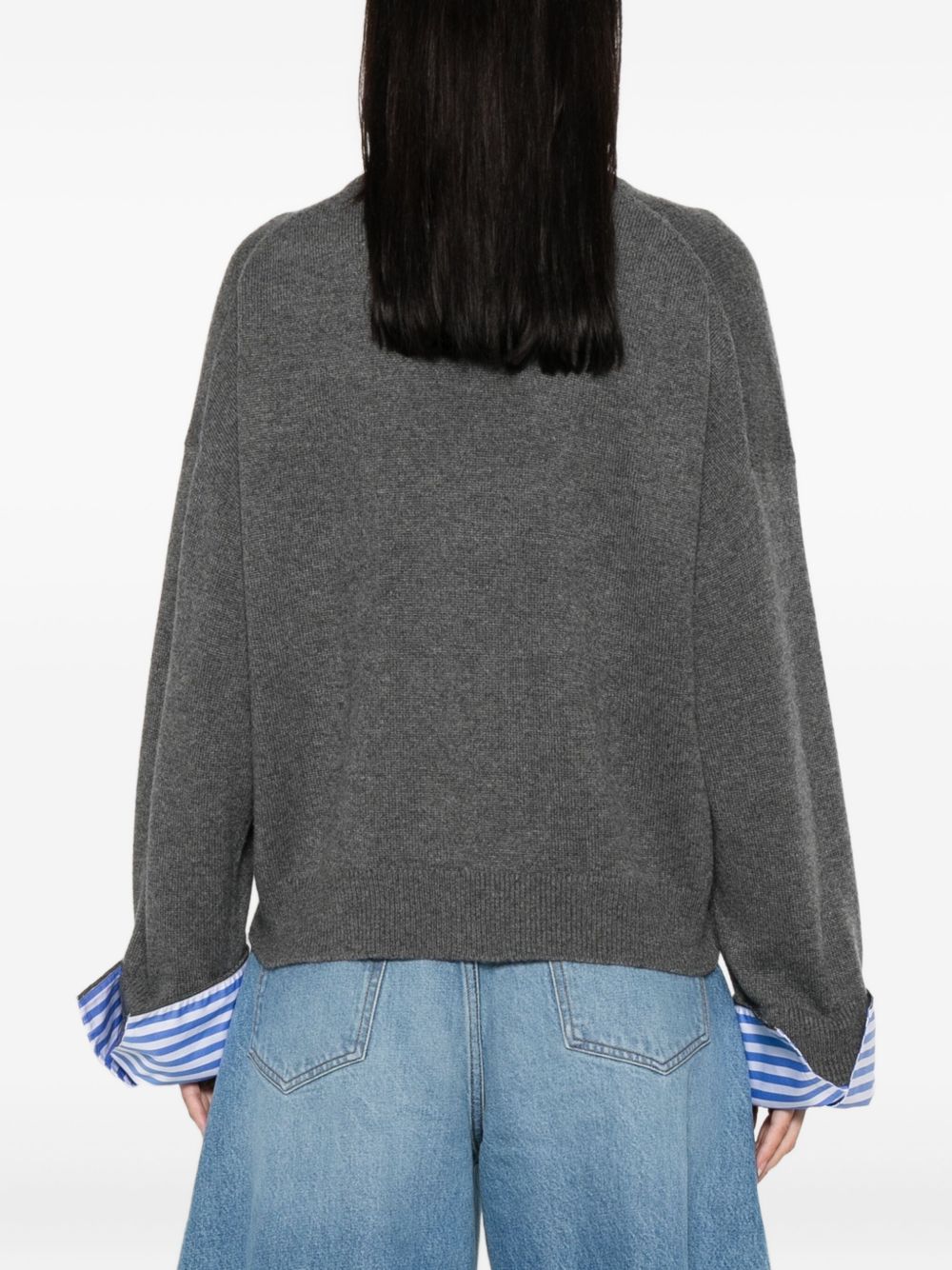 Brunello Cucinelli Cashmere Crewneck Sweater Grey