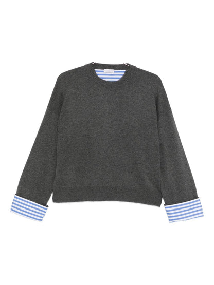 Brunello Cucinelli Cashmere Crewneck Sweater Grey