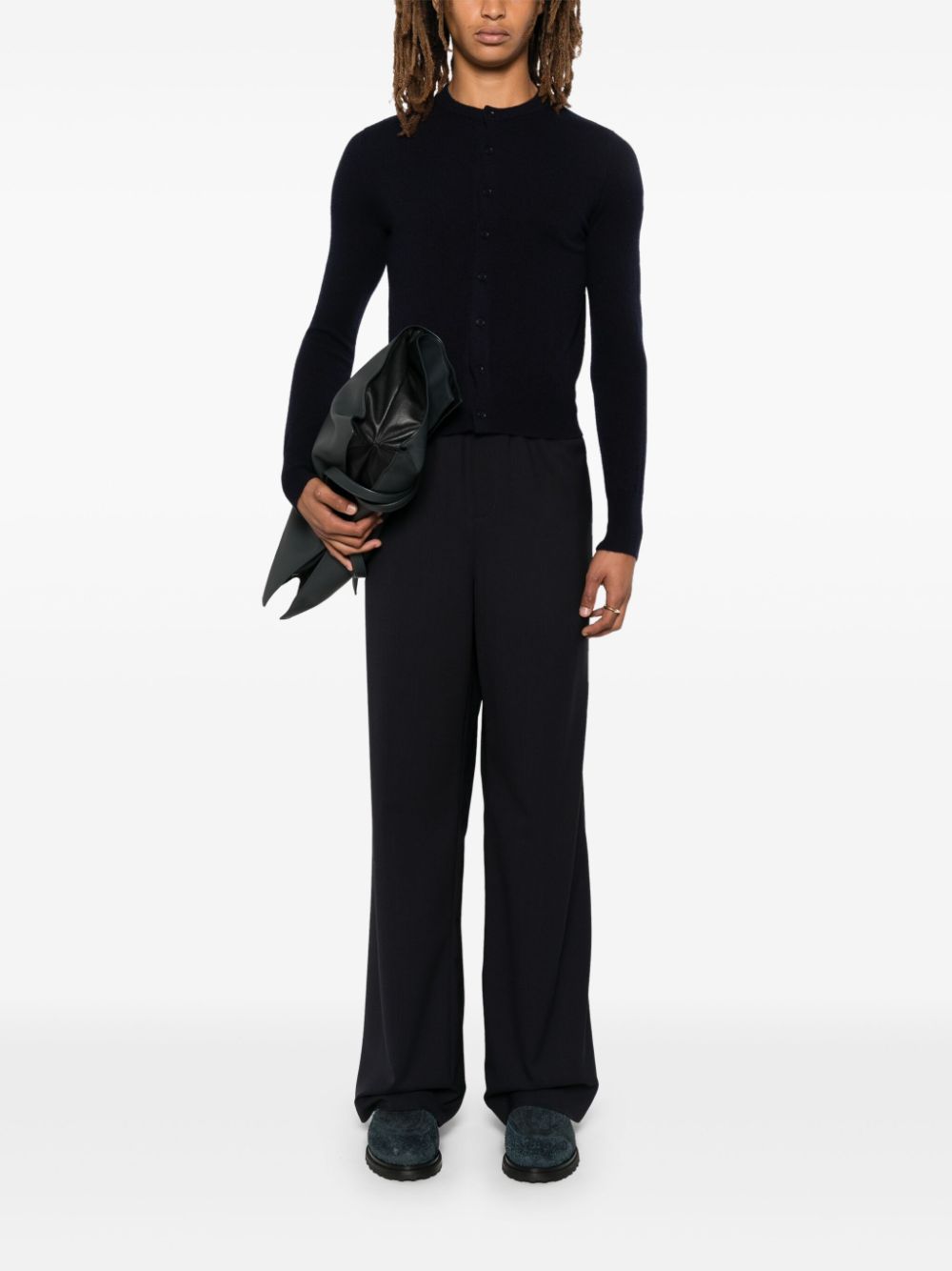 EXTREME CAshMERE Blue Cashmere Cardigan Blue