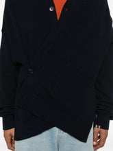 EXTREME CASHMERE Cashmere-Blend Oversized Cardigan Blue blue