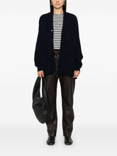 EXTREME CASHMERE Cashmere-Blend Oversized Cardigan Blue blue