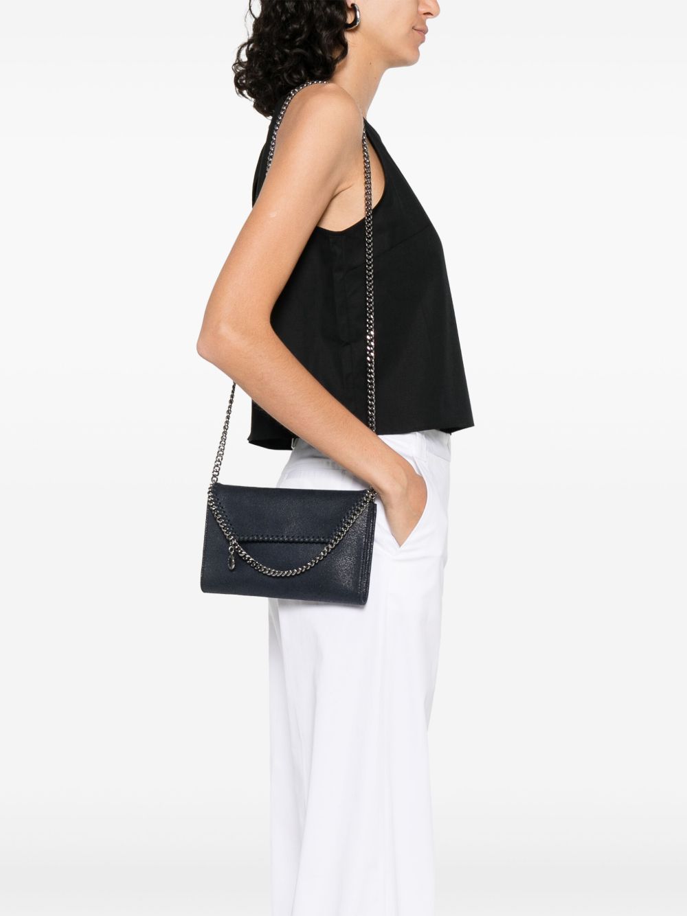 Stella McCartney Falabella Chain Wallet on Chain Midnight Blue Blue