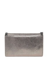 Stella McCartney Falabella Metallic Chain-Link Clutch Wallet Silver