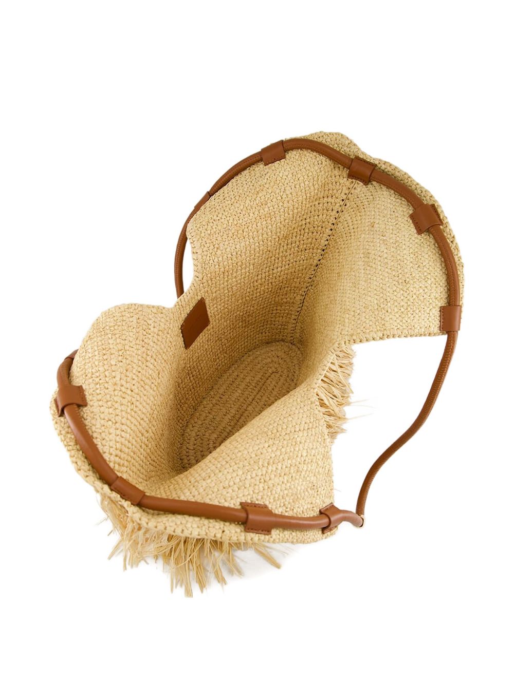 Zimmermann Goldentime Medium Raffia Tote Bag Beige