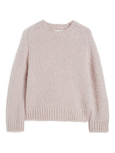 Jil Sander Plus Wool Crewneck Sweater in Light Pink Pink