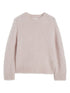 Jil Sander Plus Wool Crewneck Sweater in Light Pink Pink