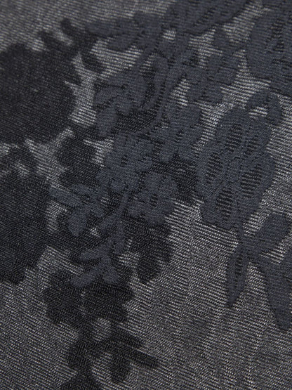 Valentino Floral Embroidered High-Waisted Black Lycra Tights Black