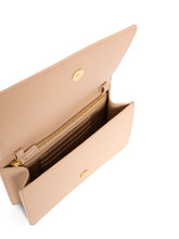 Valentino Garavani VLogo Signature Mini Leather Clutch Powder