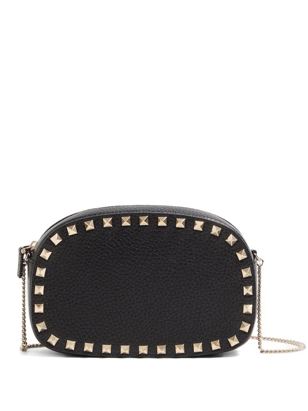 Valentino Garavani Rockstud Leather Mini Clutch Bag Black