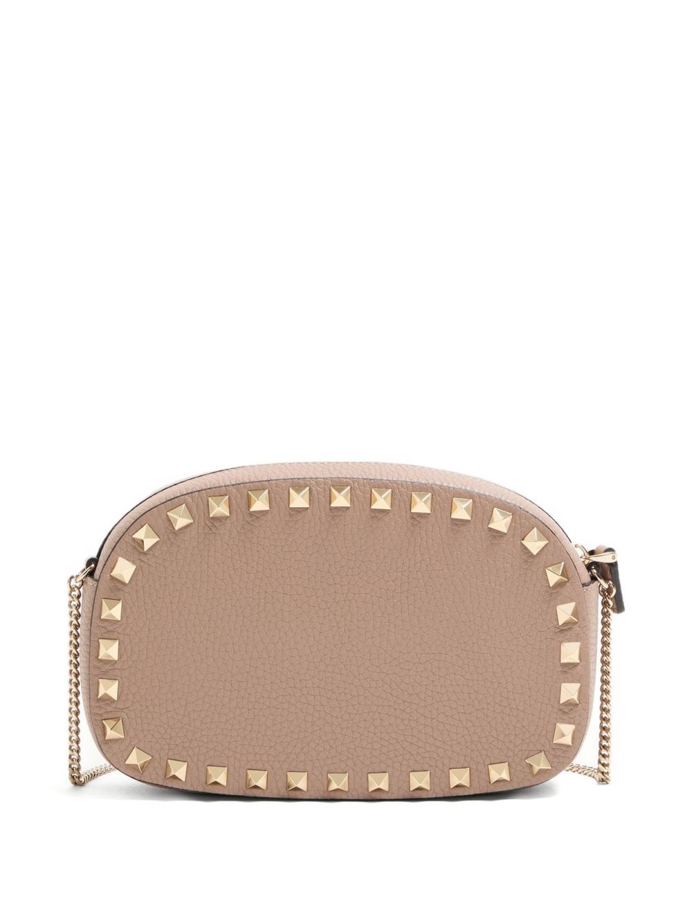 Valentino Garavani Rockstud Powder Leather Mini Clutch Bag Powder