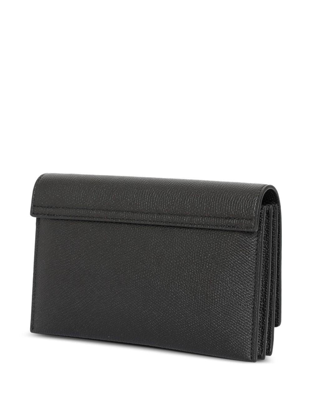 Valentino Garavani VLogo Signature Leather Wallet on Chain Black