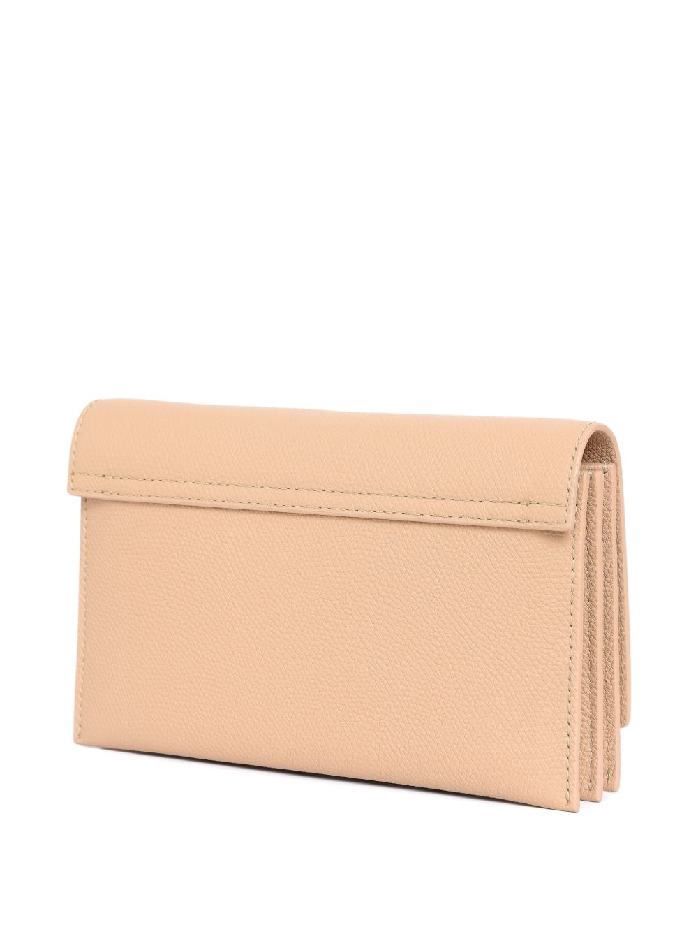 Valentino Garavani VLogo Signature Leather Wallet on Chain Clutch Powder