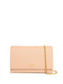 Valentino Garavani VLogo Signature Leather Wallet on Chain Clutch Powder