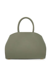 Ferragamo Hug Medium Grained Leather Shopper Bag Grey