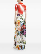 Dolce & Gabbana Striped Red Polo Shirt with Tonal Logo Plaque Red