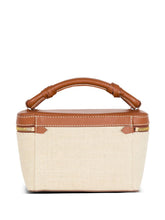 Balmain B-Army Canvas Vanity Case Leather Brown