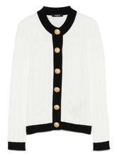 Balmain Two-tone cardigan White