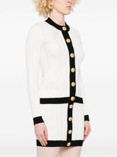 Balmain Two-tone cardigan White
